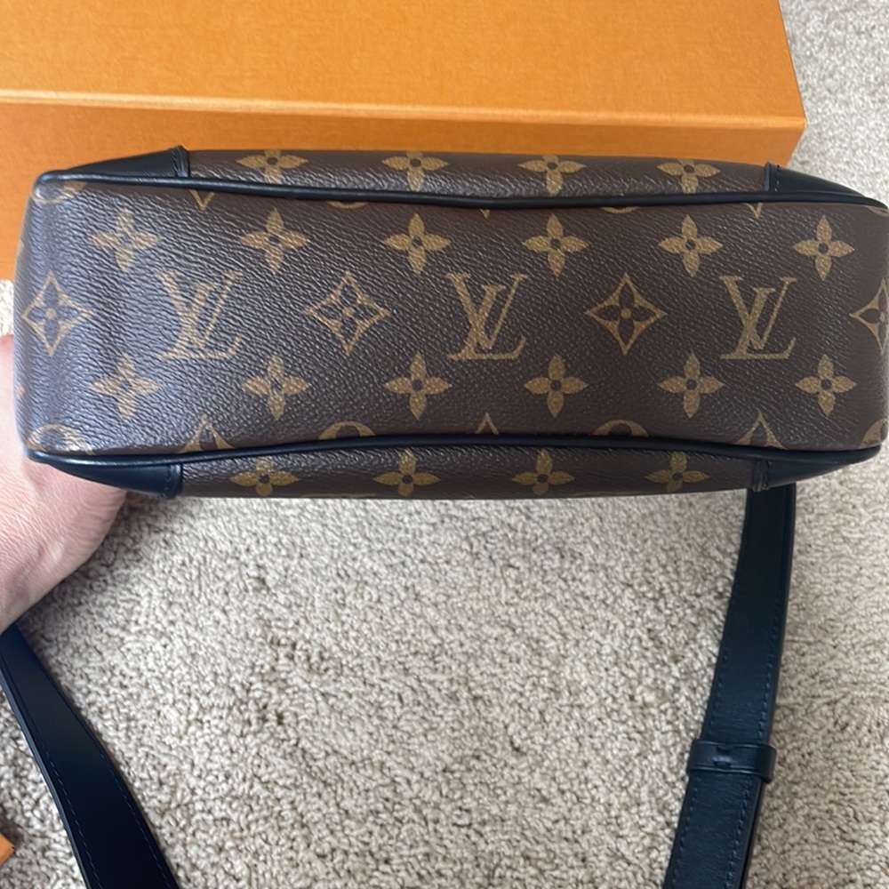 Louis Vuitton Monogram Canvas Crossbody Bag in Brown and Black - Picture 9 of 14
